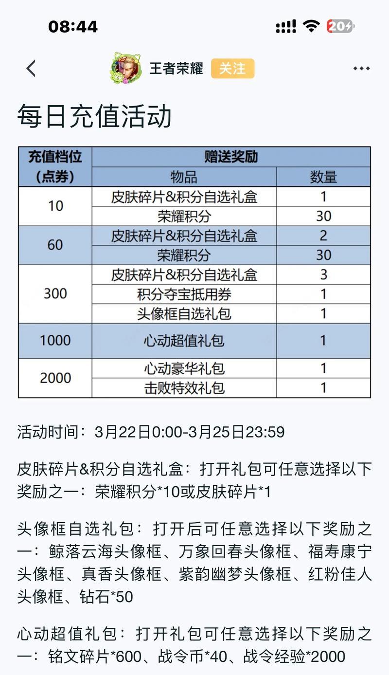 王者荣耀怎么充值7折？充值7折的活动时间和条件是什么？
